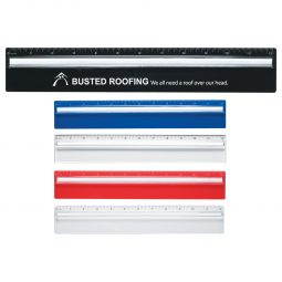 #CM 1640 Plastic 12" Ruler With Magnifying Glass