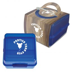 #CM 2116PH Split-Level Lunch Container With Custom Handle Box
