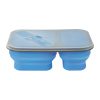 #CM 2121 Collapsible 2-Section Food Container With Dual Utensil