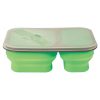 #CM 2121 Collapsible 2-Section Food Container With Dual Utensil