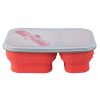 #CM 2121 Collapsible 2-Section Food Container With Dual Utensil
