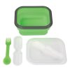 #CM 2122 Collapsible Food Container With Dual Utensil