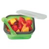 #CM 2122 Collapsible Food Container With Dual Utensil