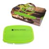 #CM 2126PH - 2-Section Lunch Container With Custom Handle Box