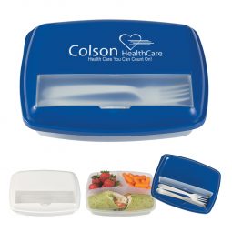 #CM 2173PH - 3-Section Lunch Container With Custom Handle Box