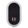 #CM 2851 UL Listed Nightlight A/C Adapter With Dual USB Ports