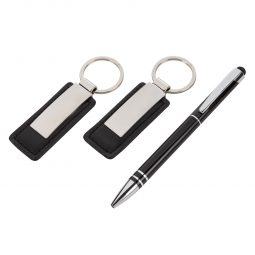 #CM 9959 Baldwin Stylus Pen And Leatherette Key Tag Box Set