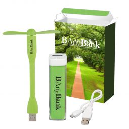 #CM HG1C UL Listed Charge-It-Up Power Bank & Mini USB Fan Combo
