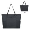 #CM 3091 Non-Woven Voyager Zippered Tote Bag