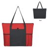 #CM 3091 Non-Woven Voyager Zippered Tote Bag