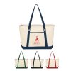 #CM 3225 Large Cotton Canvas Sailing Tote Bag