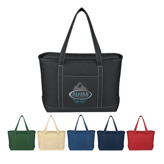 #CM 3255 Large Cotton Canvas Yacht Tote Bag