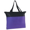 #CM 3351 Non-Woven Zippered Tote Bag