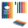 #CM 453 - 6-Piece Retractable Crayons In Case