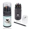 #CM 462 Blackwood 12-Piece Colored Pencil Set In Tube With Sharpener