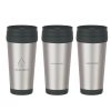 #CM 5842 - 16 Oz. Stainless Steel Slide Action Travel Tumbler