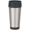 #CM 5842 - 16 Oz. Stainless Steel Slide Action Travel Tumbler