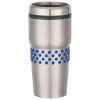 #CM 5857 - 16 Oz. Stainless Steel Tumbler With Dotted Rubber Grips