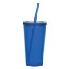 #CM 5868 - 24 Oz. Newport Acrylic Tumbler With Straw