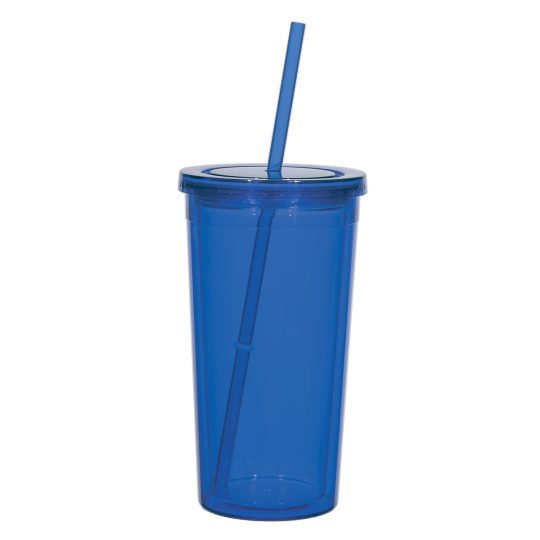 #CM 5868 - 24 Oz. Newport Acrylic Tumbler With Straw