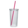 #CM 5868 - 24 Oz. Newport Acrylic Tumbler With Straw