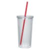 #CM 5868 - 24 Oz. Newport Acrylic Tumbler With Straw