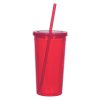 #CM 5868 - 24 Oz. Newport Acrylic Tumbler With Straw