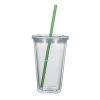 #CM 5869 - 16 Oz. Newport Acrylic Tumbler With Straw