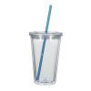 #CM 5869 - 16 Oz. Newport Acrylic Tumbler With Straw