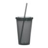 #CM 5869 - 16 Oz. Newport Acrylic Tumbler With Straw