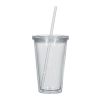 #CM 5869 - 16 Oz. Newport Acrylic Tumbler With Straw