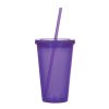 #CM 5869 - 16 Oz. Newport Acrylic Tumbler With Straw