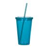 #CM 5869 - 16 Oz. Newport Acrylic Tumbler With Straw