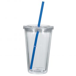 #CM 5969 - 16 Oz. Double Wall Acrylic Tumbler With Insert