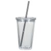#CM 5969 - 16 Oz. Double Wall Acrylic Tumbler With Insert