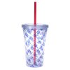 #CM 5969 - 16 Oz. Double Wall Acrylic Tumbler With Insert