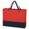 #CM 3394 Non-Woven Raven Prism Tote Bag