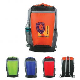 #CM 3429 Tri-Color Drawstring Backpack