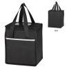 #CM 3560 Non-Woven Wave Design Kooler Lunch Bag