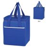 #CM 3560 Non-Woven Wave Design Kooler Lunch Bag