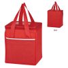 #CM 3560 Non-Woven Wave Design Kooler Lunch Bag