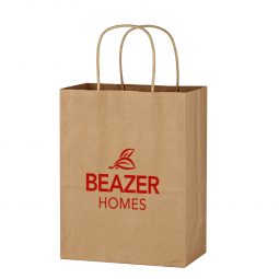 #CM 3901 Kraft Paper Brown Shopping Bag - 8" x 10-1/4"