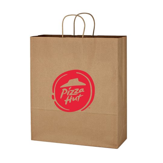 #CM 3904 Kraft Paper Brown Shopping Bag - 16" x 19"