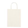 #CM 3911 Kraft Paper White Shopping Bag - 8" x 10-1/4"
