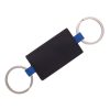 #CM 4725 Leatherette Double Ring Key Tag