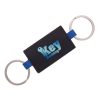#CM 4725 Leatherette Double Ring Key Tag