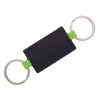 #CM 4725 Leatherette Double Ring Key Tag
