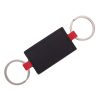 #CM 4725 Leatherette Double Ring Key Tag