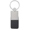 #CM 4756 Metal/Simulated Leather Key Tag
