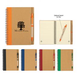 #CM 6100 Eco-Inspired Spiral Notebook & Pen